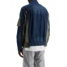 denim and nylon jacket for men