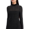 lurex monogram knit mini