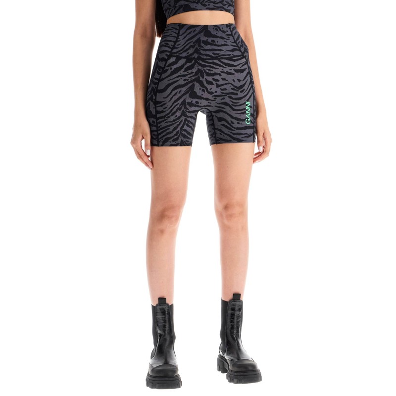 animal print sports shorts