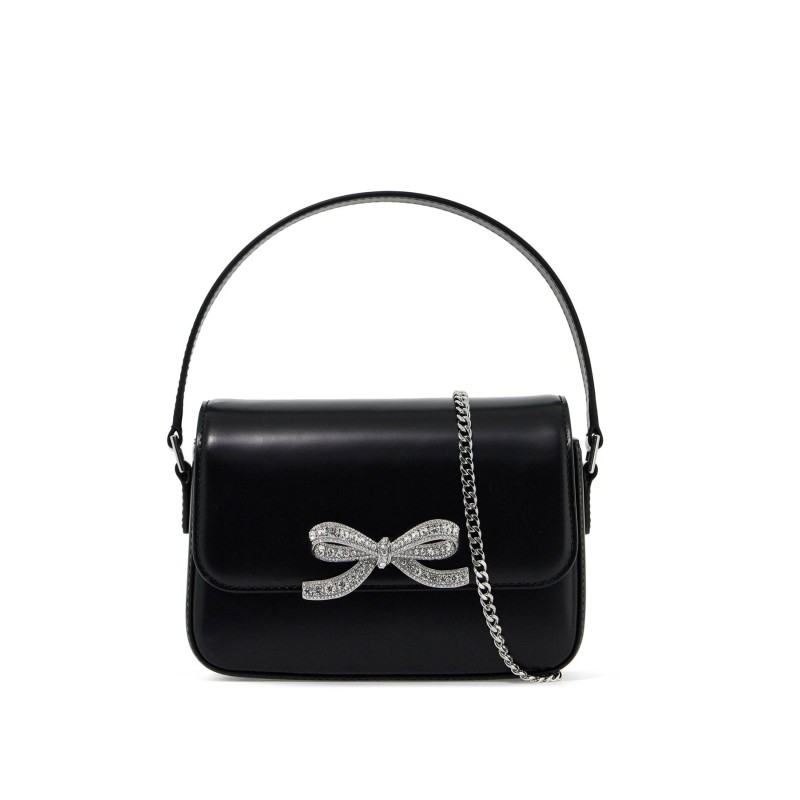 smooth leather micro handbag in 10 words