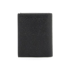 "bifold hammered leather card holder"