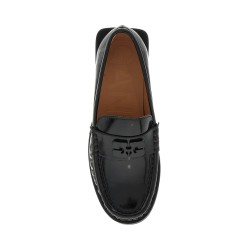 butterfly logo loafers