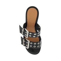 "women's patent buckle m