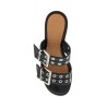 "women's patent buckle m