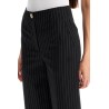 striped tapered trousers