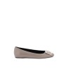 leather 'trompette' ballerina flats