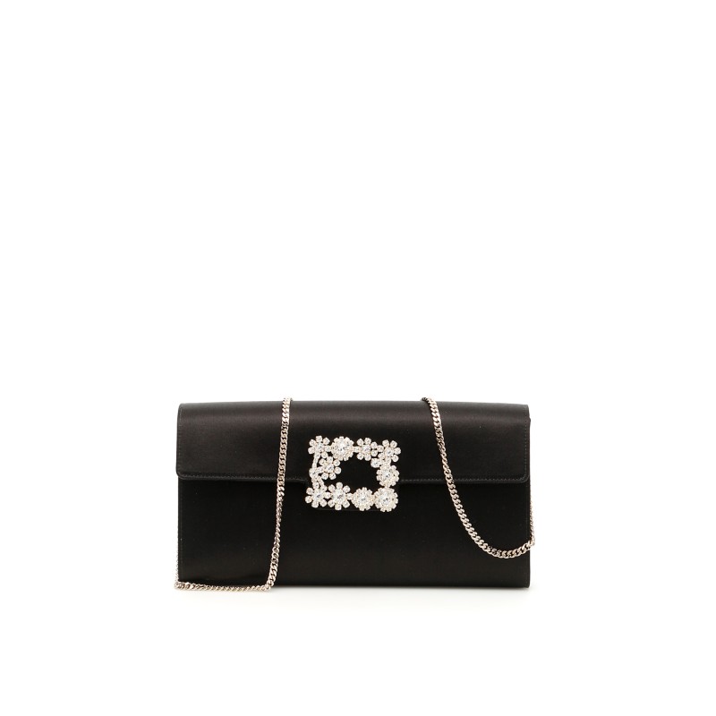 flower buckle envelope clutch