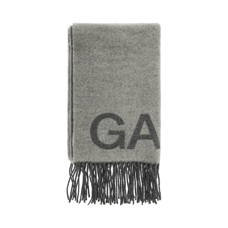 jacquard logo scarf