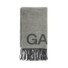 jacquard logo scarf