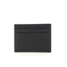 leather card holder with logo plaque