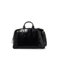 embossed crocodile leather buckley d