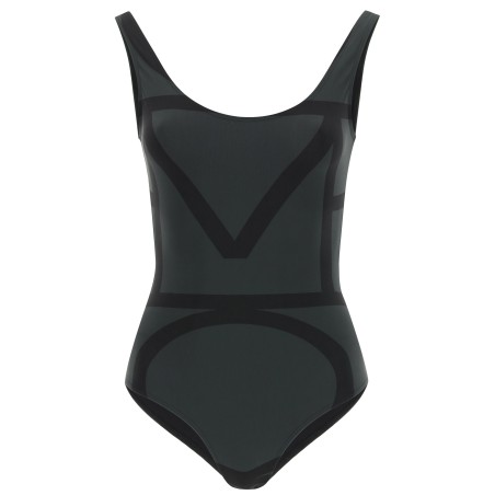 one piece monogram swimsuit