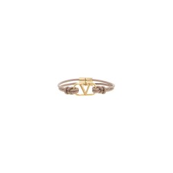 leather vlogo signature bracelet