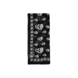 silk skull scarf