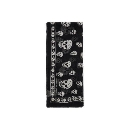 silk skull scarf