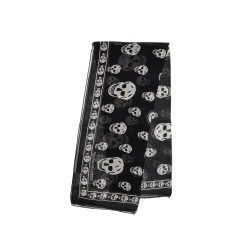 silk skull scarf