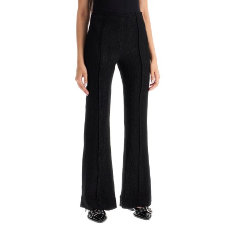 flared viscose trousers for