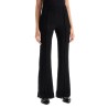 flared viscose trousers for