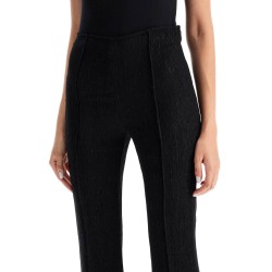 flared viscose trousers for