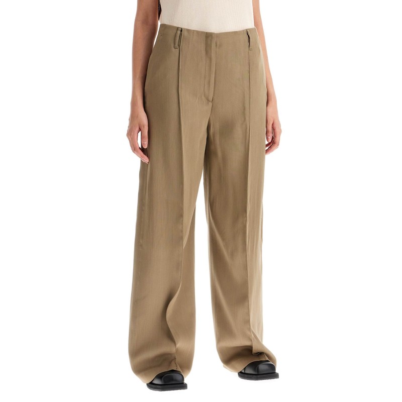 tailored wool blend trousers