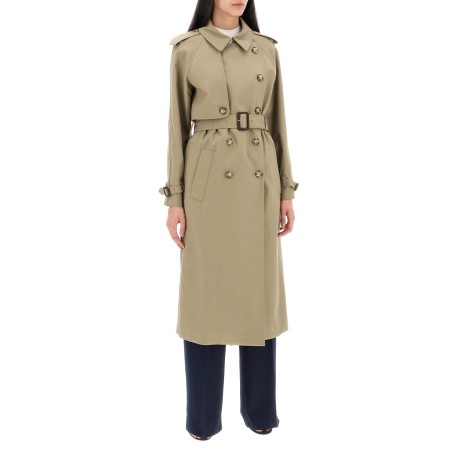 sustainable cotton double-breasted trench