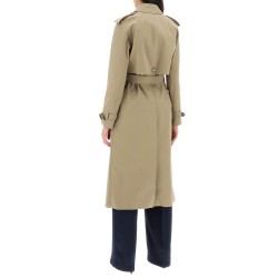 sustainable cotton double-breasted trench