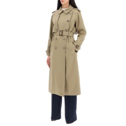 sustainable cotton double-breasted trench