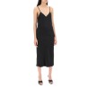 midi crêpe slip dress