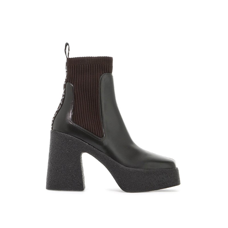 skyla sock ankle boots with heel