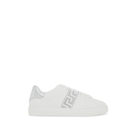 embroidered greek pattern sneakers in