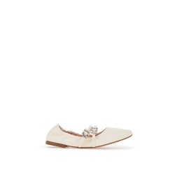 "nappa ballet flats with strass buck