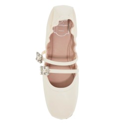 "nappa ballet flats with strass buck