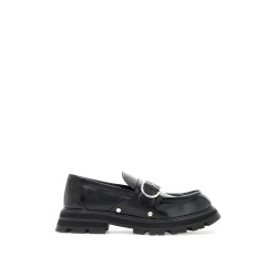 brushed leather wander loafers for