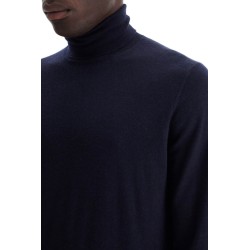 high-neck pullover sweater