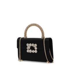 flower strass jewel mini bag