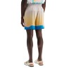 "colorful silk bermuda shorts set