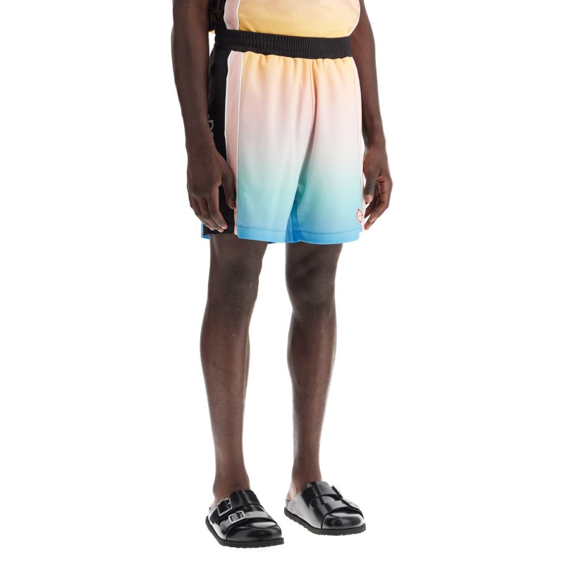 pastel gradient football bermuda shorts