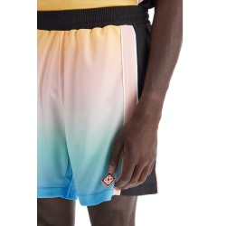 pastel gradient football bermuda shorts