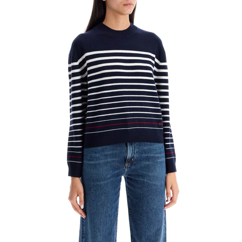 "striped wool billie pullover