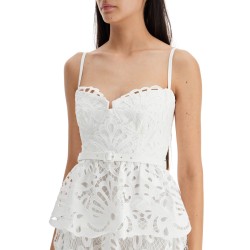 lace bustier dress with belt