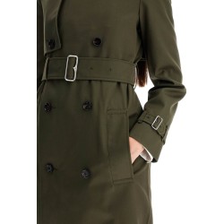 double-breasted trench coat with