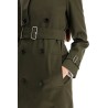 double-breasted trench coat with