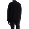 "oversized ribbed wool pul