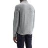 cashmere polo-style pullover