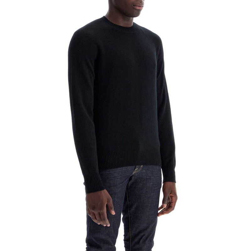 crewneck wool and cashmere pul