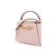 mini diamond link leather lizard print handbag