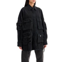 fern maxi cargo overshirt