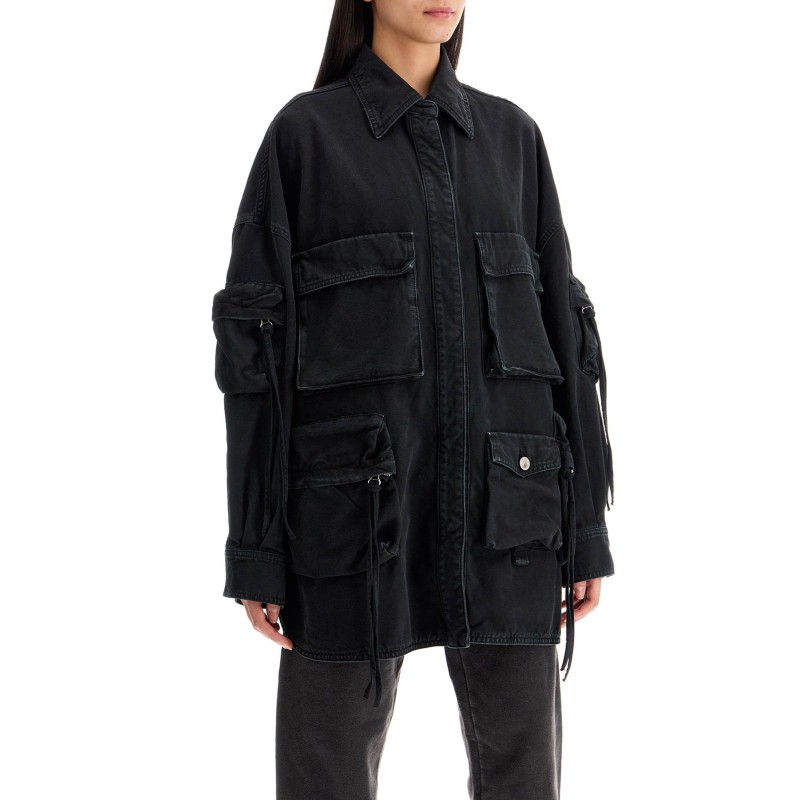 fern maxi cargo overshirt