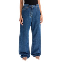 baggy cotton and lyocell jeans