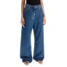 baggy cotton and lyocell jeans